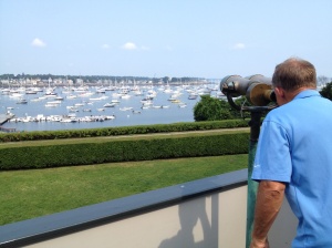 Frank looking out over the harbor.