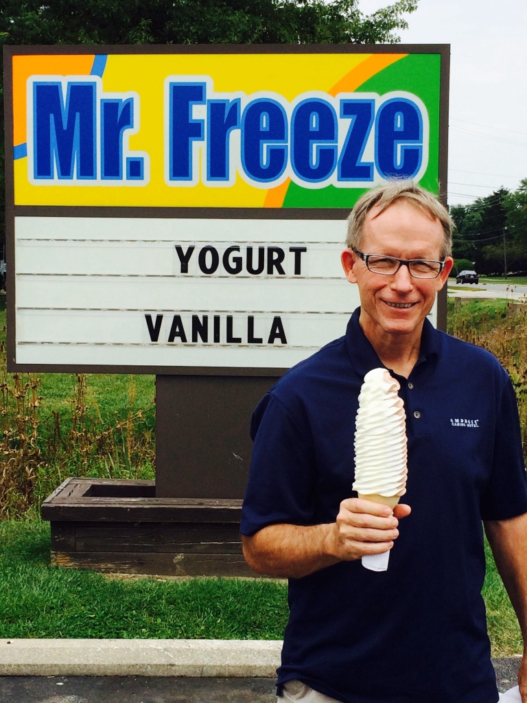 Frank is in search of the largest soft serve ice cream twist. So far this one is the leader in the club house!! Toledo knows how to do soft serve!